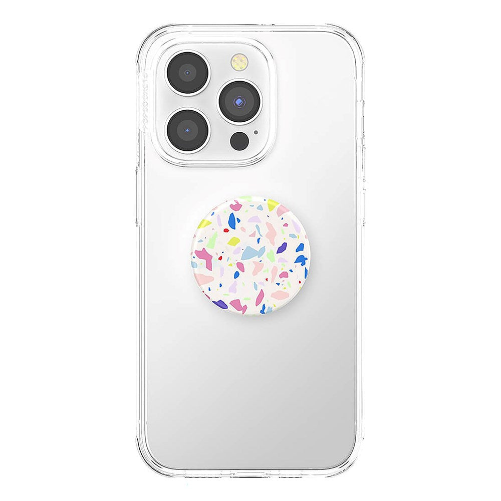 POPSOCKETS PopGrip Original Terrazzo Party Avtagbart Grep med Stativfunksjon - Fargerik Mosaikk