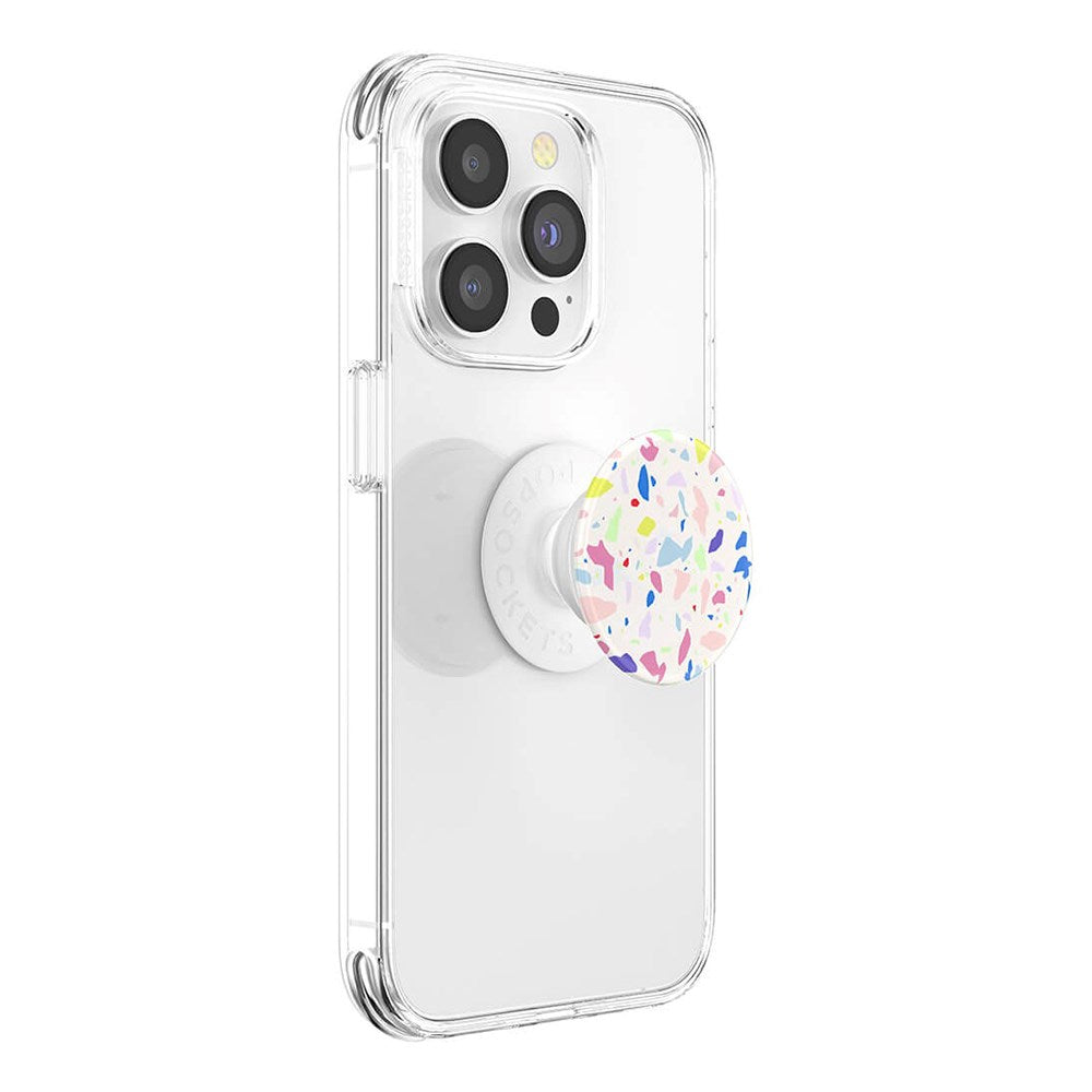 POPSOCKETS PopGrip Original Terrazzo Party Avtagbart Grep med Stativfunksjon - Fargerik Mosaikk