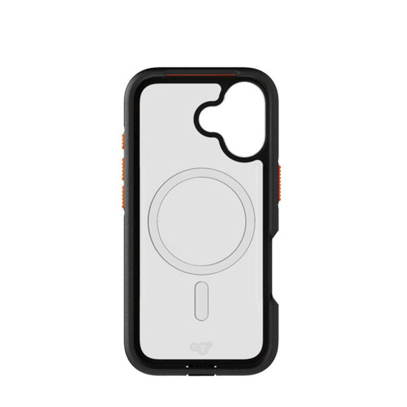 iPhone 17 Tech21 EVO Pro Deksel med Stropp - MagSafe Kompatibel - Gjennomsiktig / Svart