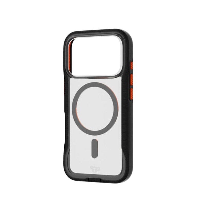 iPhone 17 Pro Tech21 EVO Pro Deksel med Stropp - MagSafe Kompatibel - Gjennomsiktig / Svart