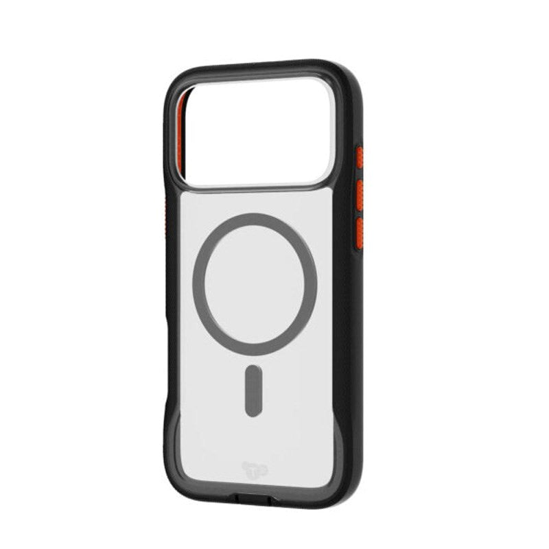 iPhone 17 Pro Max Tech21 EVO Pro Deksel med Stropp - MagSafe Kompatibel - Gjennomsiktig / Svart