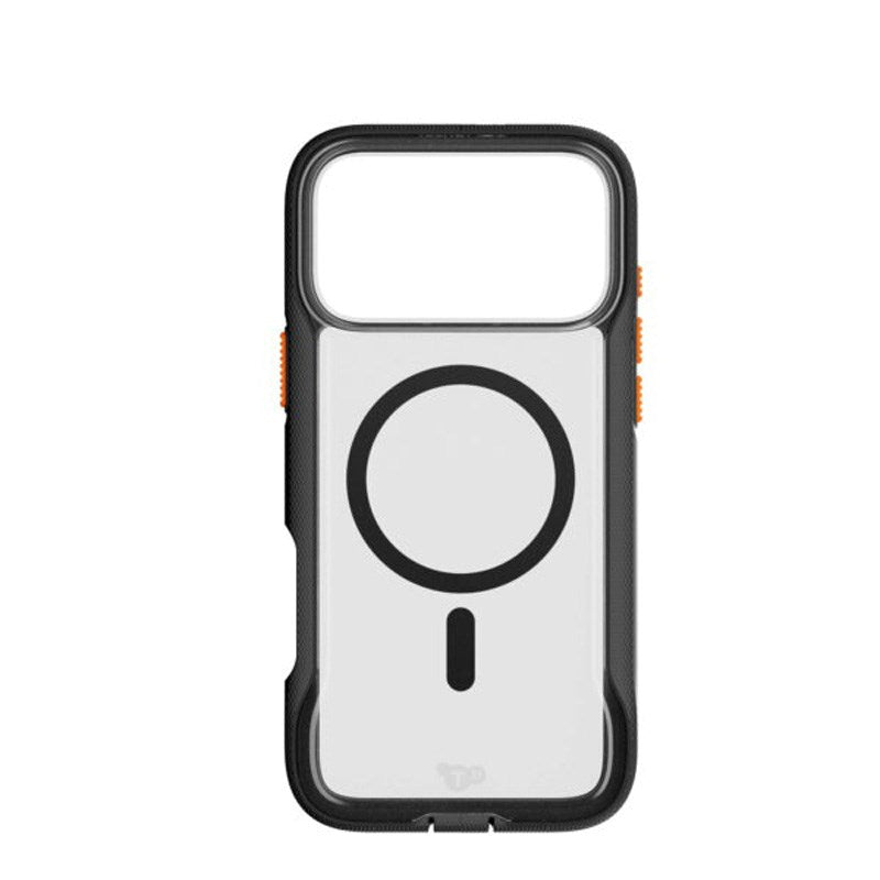 iPhone 17 Pro Max Tech21 EVO Pro Deksel med Stropp - MagSafe Kompatibel - Gjennomsiktig / Svart