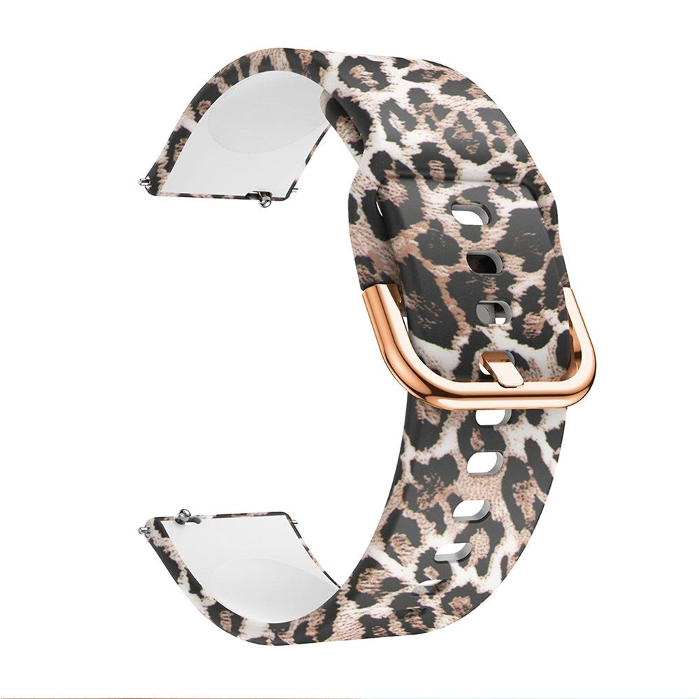 EIDERWOOD Universal (20mm) Smartklokke Silikonrem - Leopard