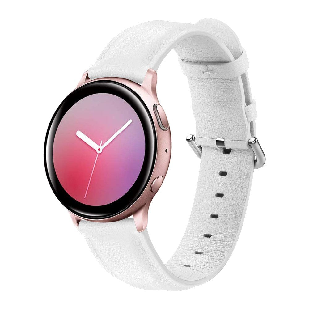 Universal Smartwatch Kunstskinn (20mm) - Hvit