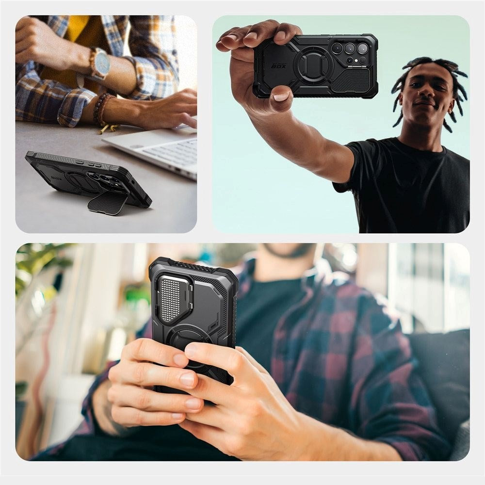 Supcase IBLSN Armorbox Samsung Galaxy S25 Ultra Deksel - MagSafe Kompatibel - Svart