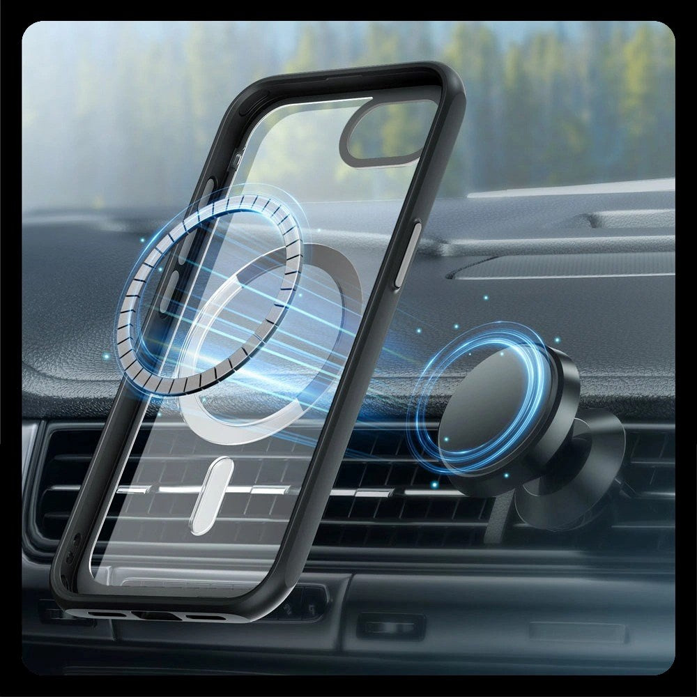 Supcase Unicorn Beetle iPhone 16e Deksel - MagSafe Kompatibel - Gjennomsiktig / Svart