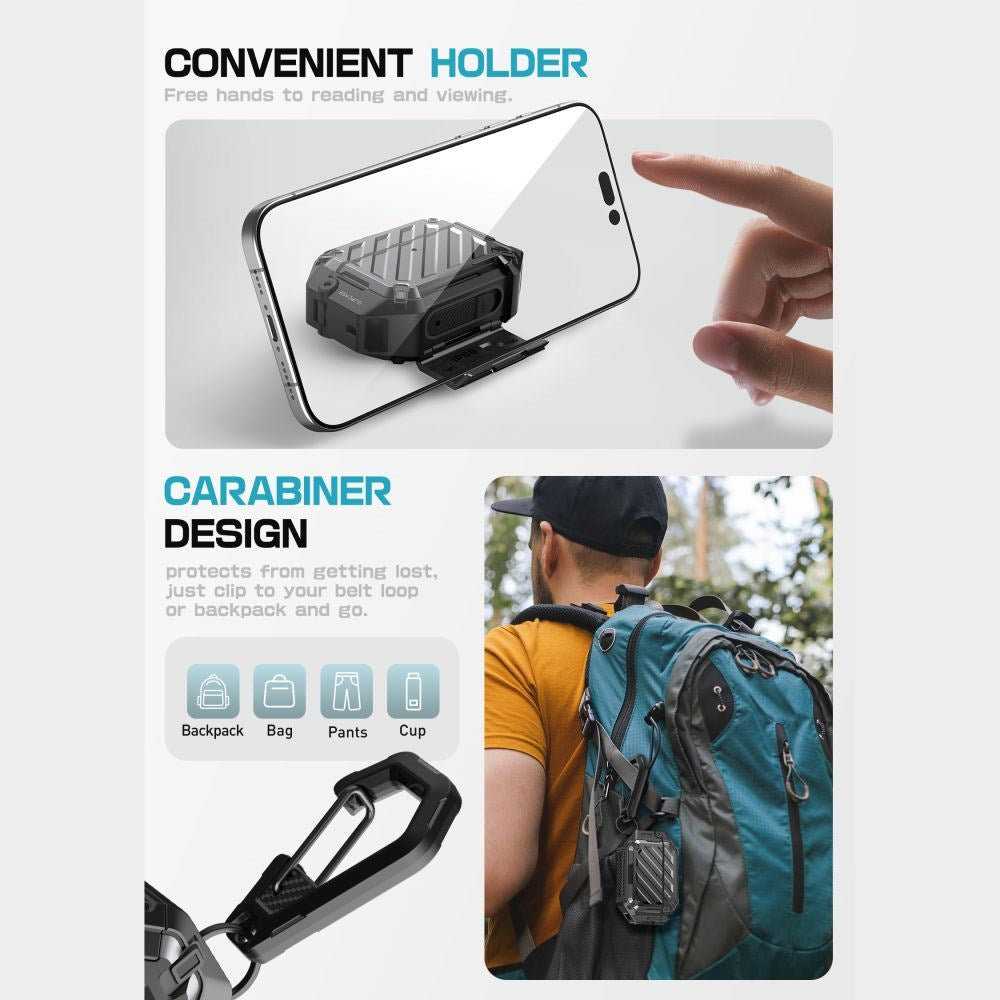 AirPods Pro (3. gen.) Supcase Unicorn Beetle Pro Deksel - MagSafe Kompatibel - Svart