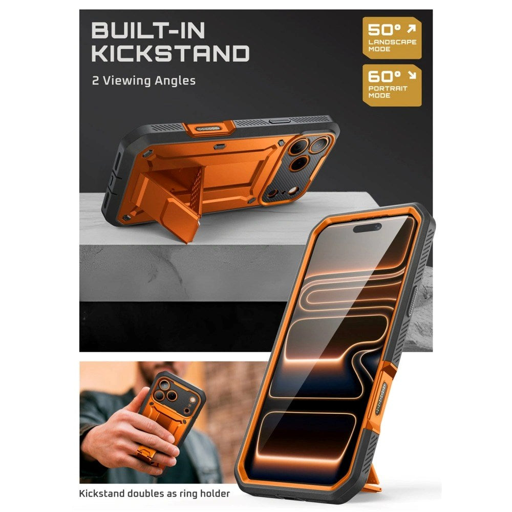 Supcase Unicorn Beetle iPhone 17 Pro Max Deksel – Orange