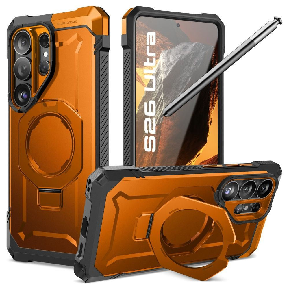 Samsung Galaxy S26 Ultra SUPCASE UB Grip Mag Deksel - MagSafe Kompatibel - Oransje