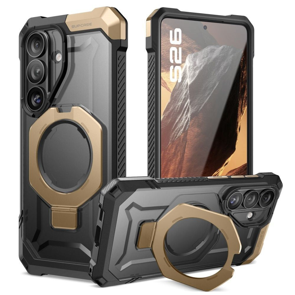 Samsung Galaxy S26 SUPCASE UB Grip Mag Deksel - MagSafe Kompatibel - Svart / Gull