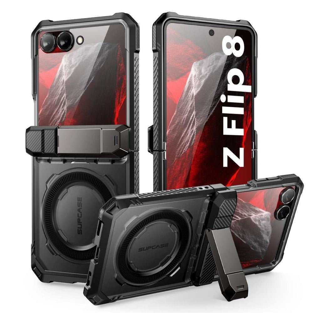 Samsung Galaxy Z Flip8 Supcase UB Grip Mag Deksel - MagSafe Kompatibel - Svart