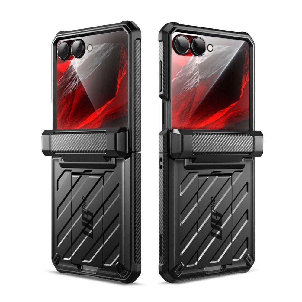 Samsung Galaxy Z Flip8 Supcase Unicorn Beetle Pro Deksel m. Kickstand - Svart