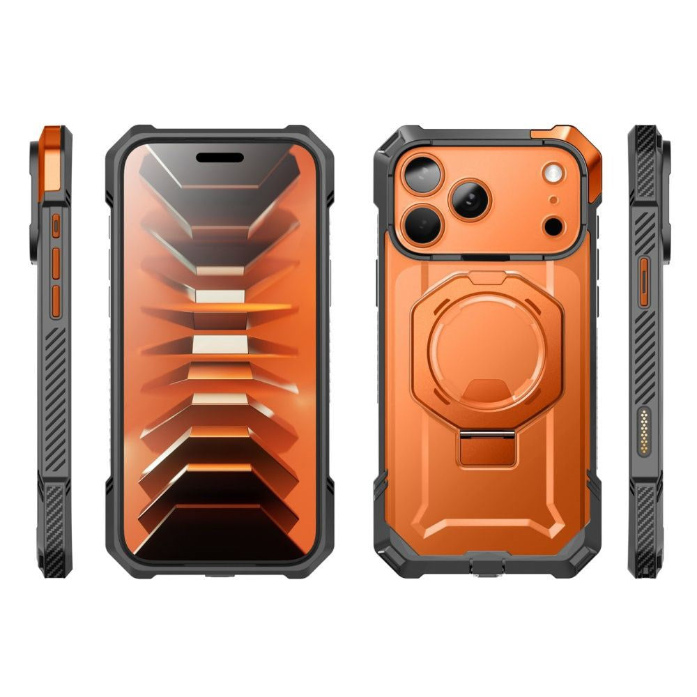 iPhone 18 Pro / 17 Pro Supcase UB Grip Mag Deksel - MagSafe Kompatibel - Oransje