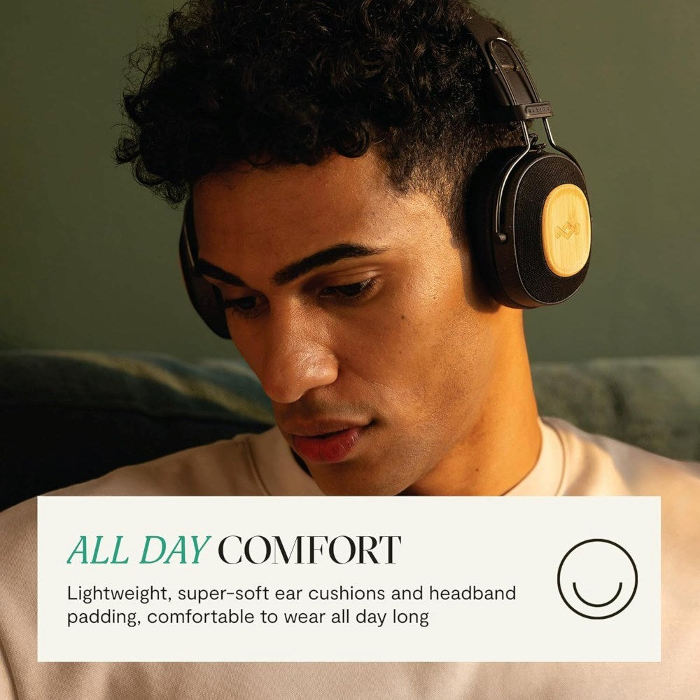 House of Marley Positive Vibration Riddim On-Ear Headset - Svart