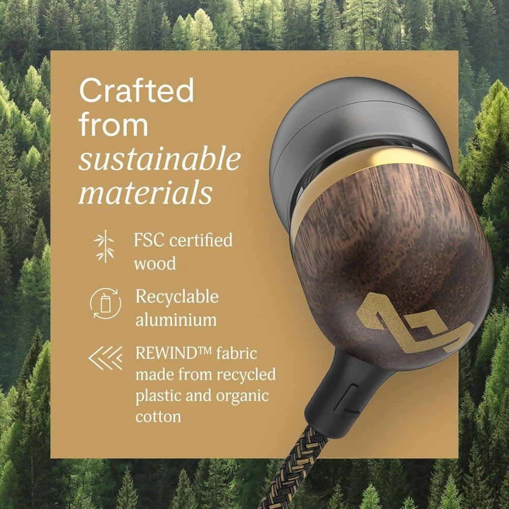 House of Marley Smile Jamaica USB-C In-Ear Hodetelefoner - Brass