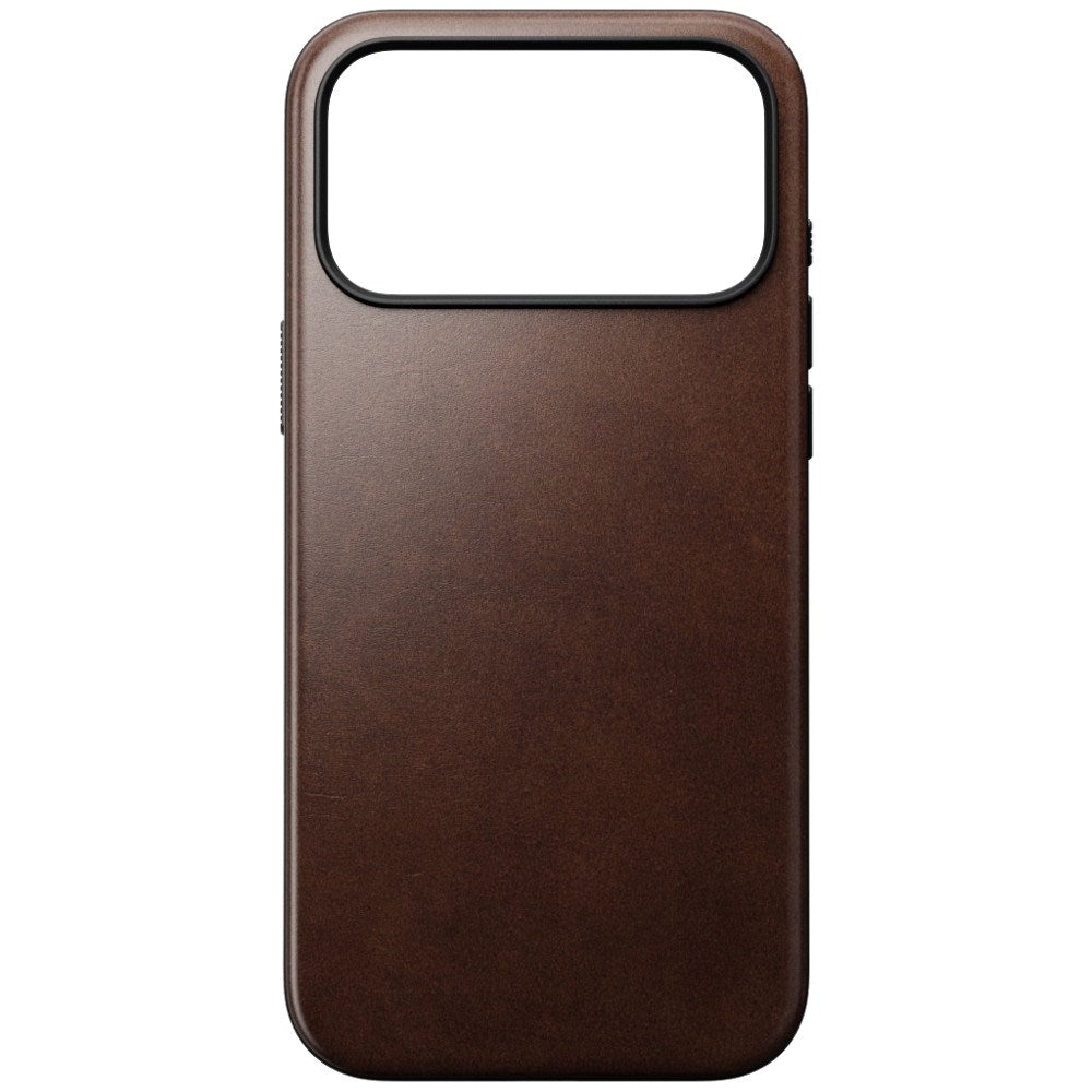 iPhone 18 Pro Nomad Modern Horween Leather Case - MagSafe Kompatibel - Rustic Brown
