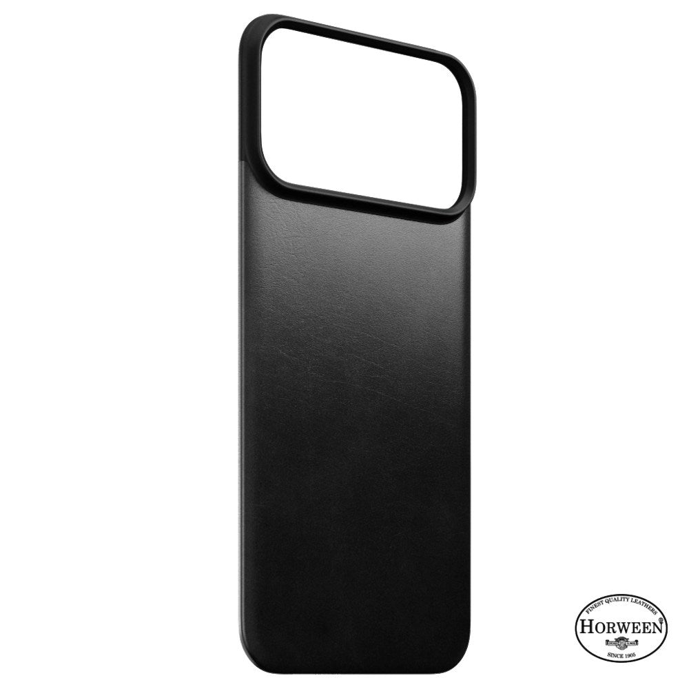 iPhone 18 Pro Max Nomad Magnetic Horween Leather Back Case - MagSafe Kompatibel - Black