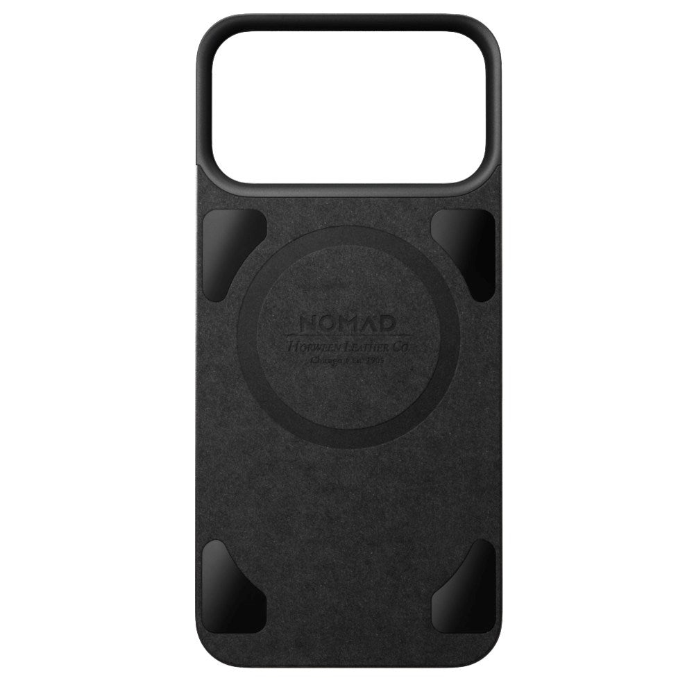 iPhone 18 Pro Nomad Magnetic Horween Leather Back Case - MagSafe Kompatibel - Black