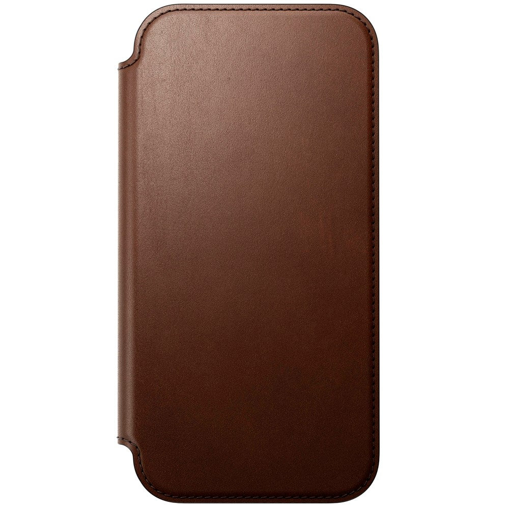 Nomad iPhone 17 Pro Max Modern Leather Folio Case - MagSafe Kompatibel - Brown
