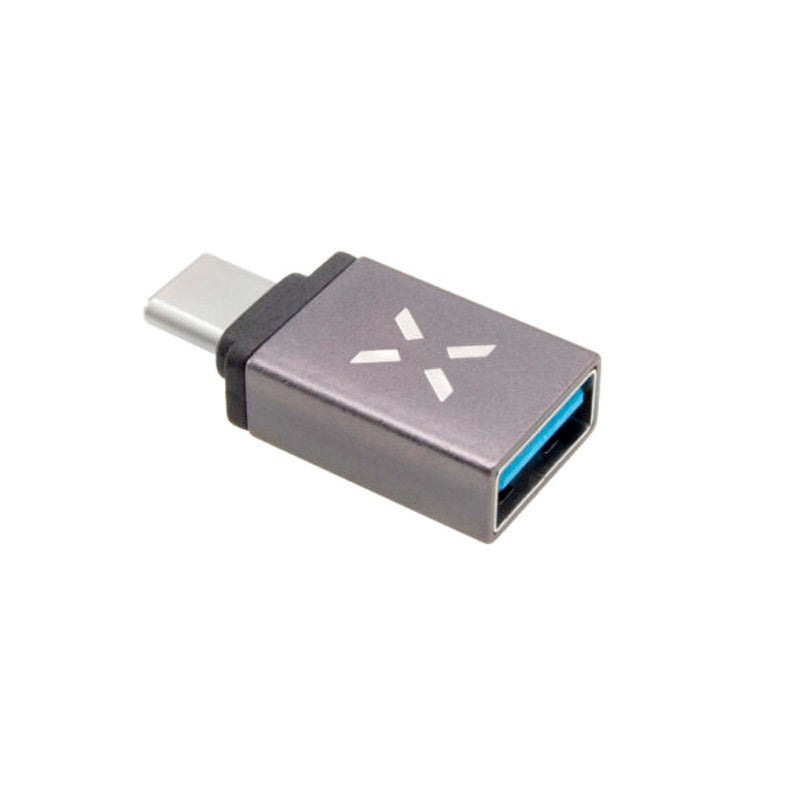 Fixed Link USB-C til USB-A Adapter - Grå