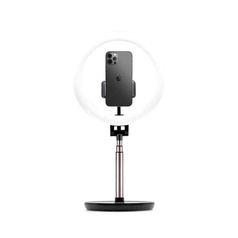 Fixed LED Ring Light Stativ Mobilholder - Svart
