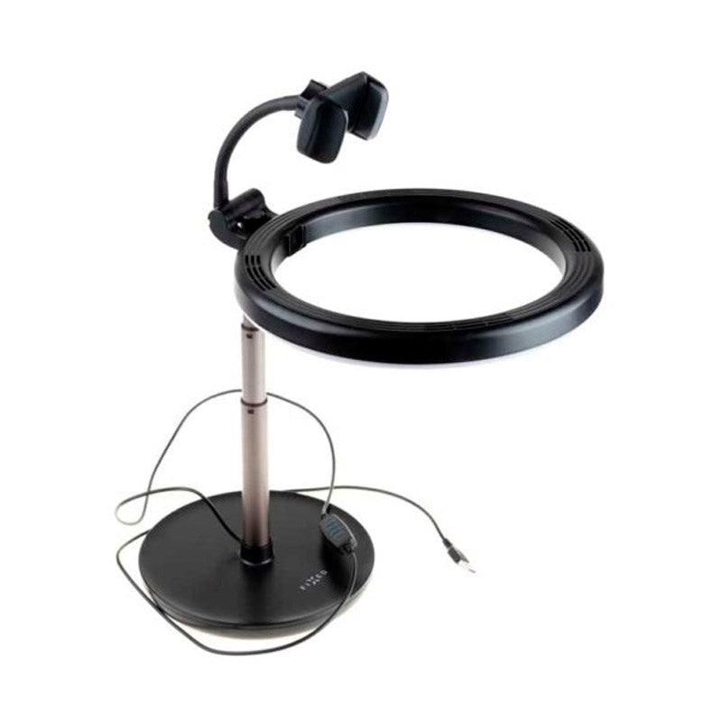 Fixed LED Ring Light Stativ Mobilholder - Svart