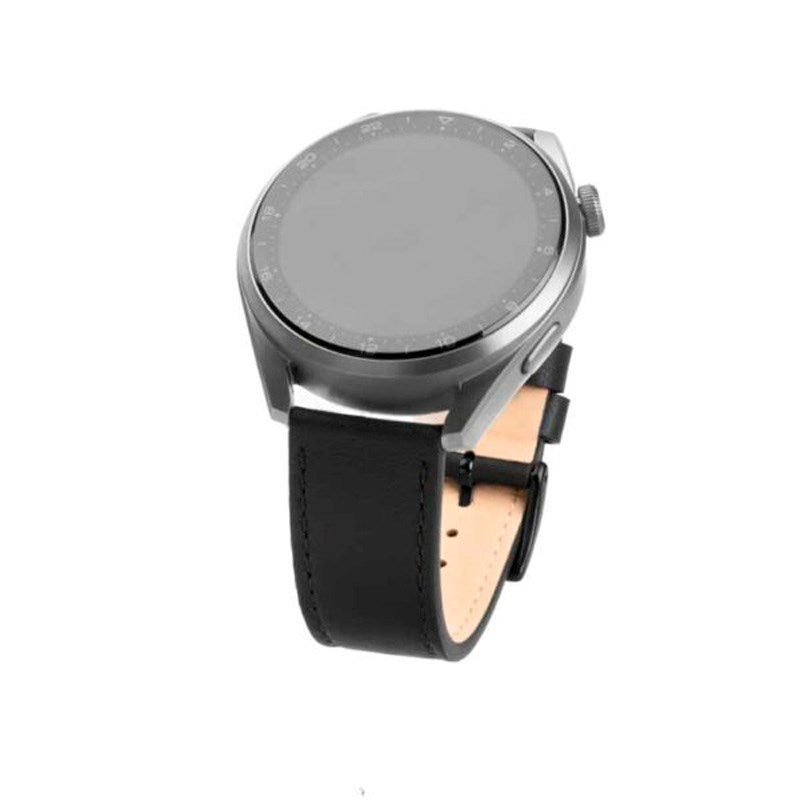 Fixed Universal Smartwatch Ekte Skinn Rem (22mm) - Svart