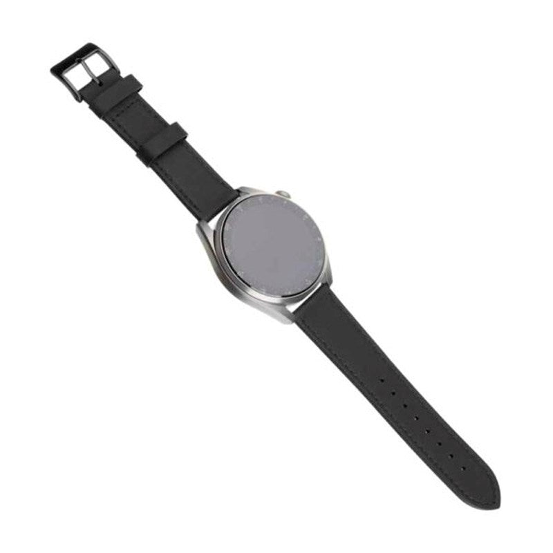 Fixed Universal Smartwatch Ekte Skinn Rem (22mm) - Svart