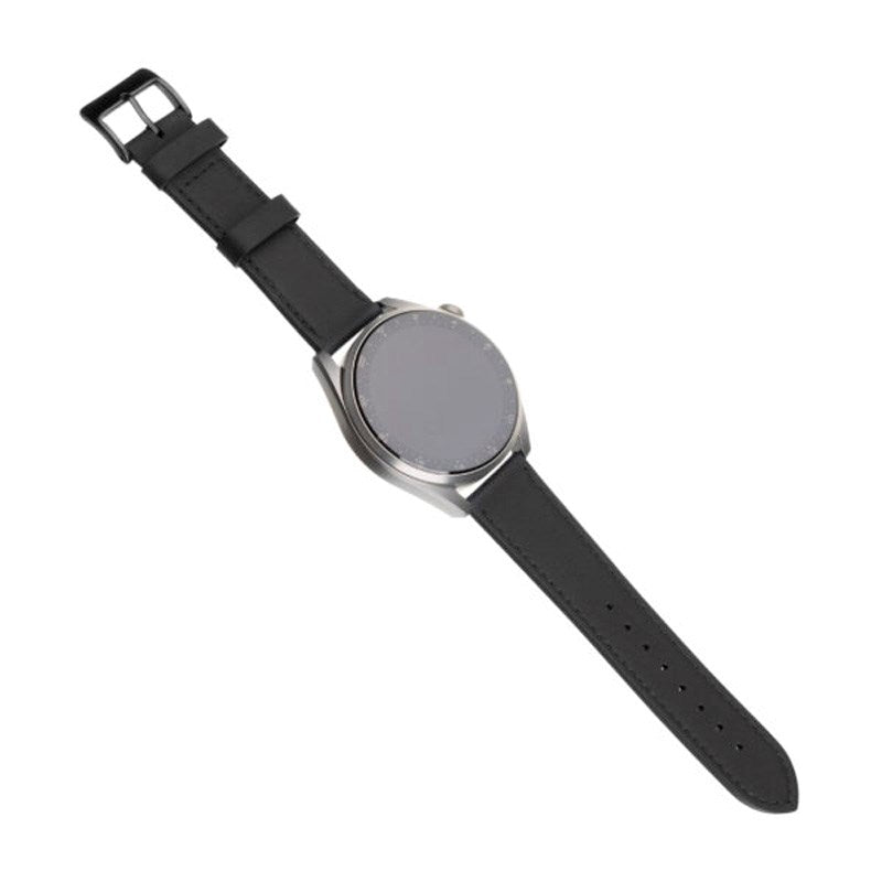 Fixed Universal Smartwatch Ekte Skinn Rem (20mm) - Svart