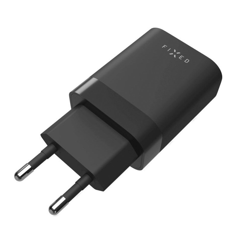 Fixed 35W PD 2x USB-C Fast Vegglader - Svart