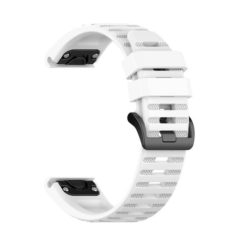 Fixed Universal Garmin 22mm Silikonstropp m. QuickFit - Hvit