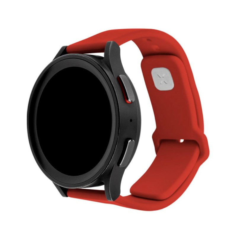 Fixed Universal Smartwatch Sporty Silikon Rem (22mm) - Rød