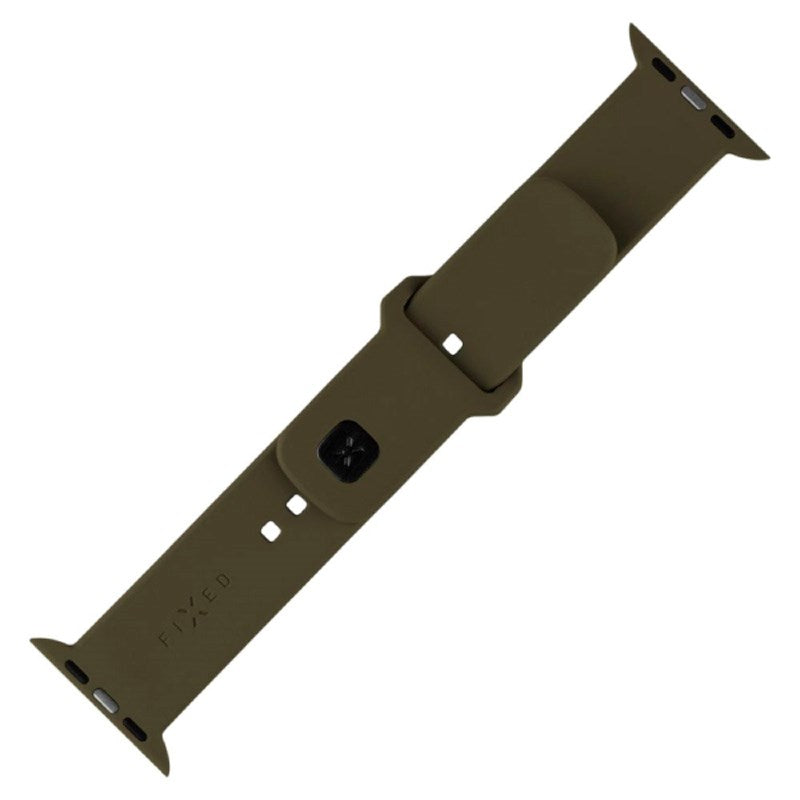 Apple Watch (38 / 40 / SE / 41 / 42mm) Fixed Sporty Silikon Rem Sett - Grønn