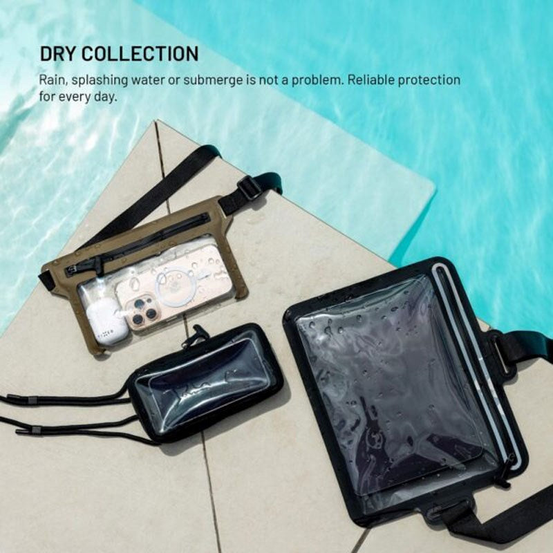 Fixed Vanntett Belteveske (Maks. Mobile Mål: 200 x 138 mm) - Svart / Gjennomsiktig