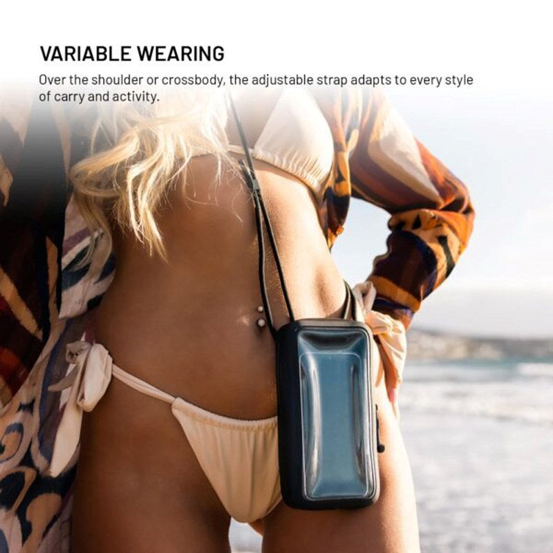 Fast Vanntett Etui for Mobil (Maks. Mål: 95 x 186 mm) - Svart / Gjennomsiktig