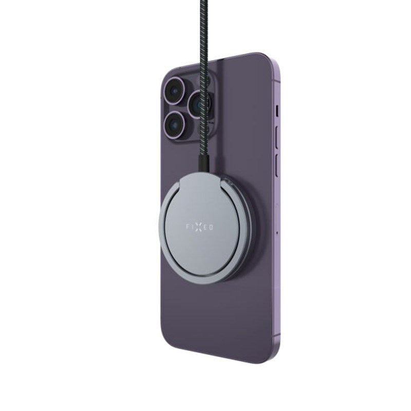 Fast MagPad 15W Trådløs Lader – MagSafe / Qi2 Kompatibel – Grå