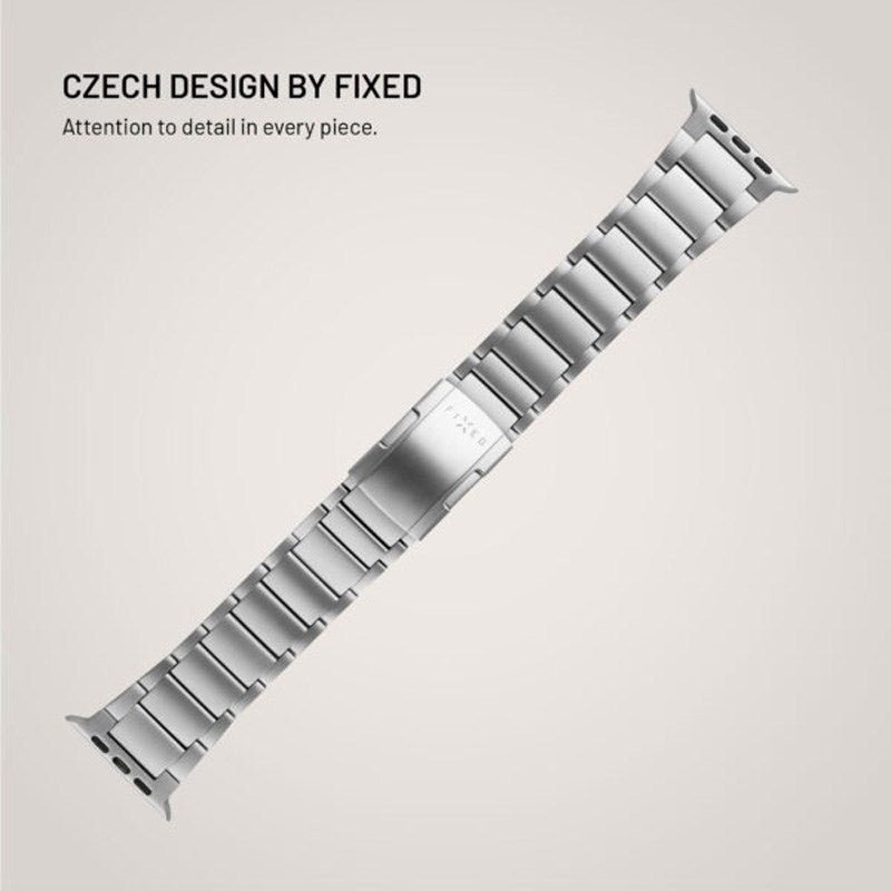 Fixed Apple Watch (42/44/SE/45/46/49) Titanium Rem- Grå