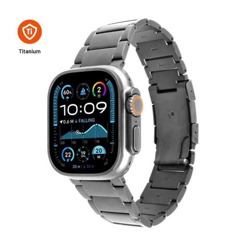 Fixed Apple Watch (42/44/SE/45/46/49) Titanium Rem- Grå