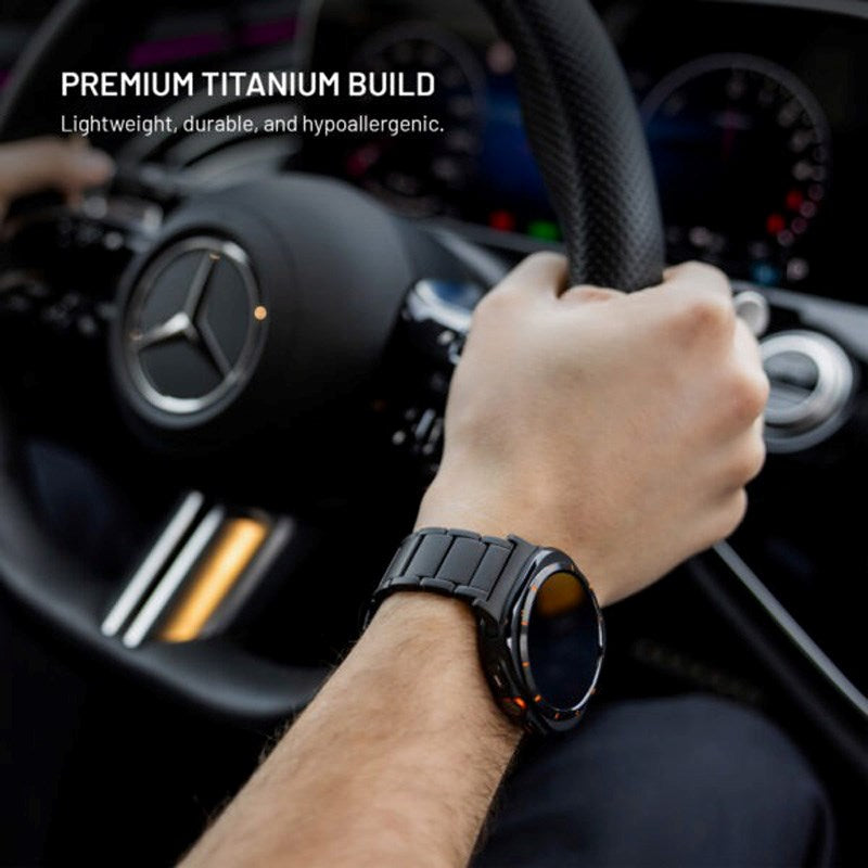 Fixed Universal Garmin 22mm QuickFit Titanium Rem- Svart