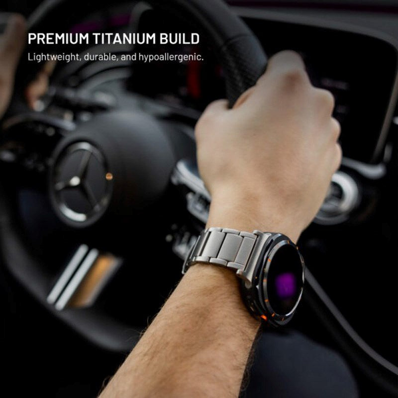 Fixed Universal Garmin 22mm QuickFit Titanium Rem- Grå