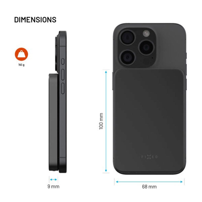 Fast MagZen Qi2 Trådløs Powerbank 5 000 mAh - Svart