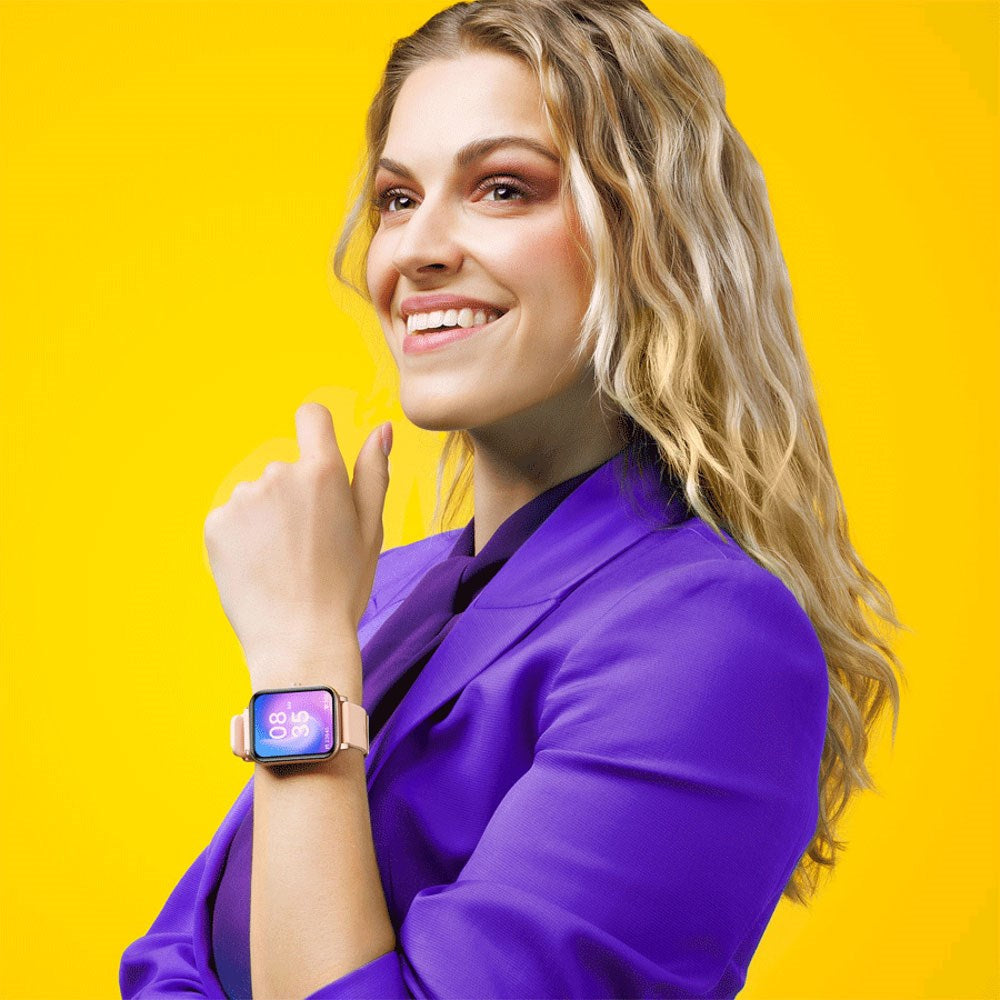 Niceboy WATCH Lite 4 - Smartklokke med Helsesporing & Samtalefunksjon - Rose Gold