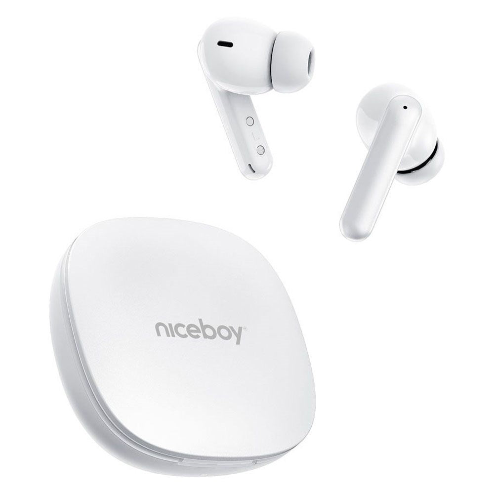 Niceboy HIVE Pins Pro 4 ANC True Wireless In-Ear Hodetelefoner - Hvit