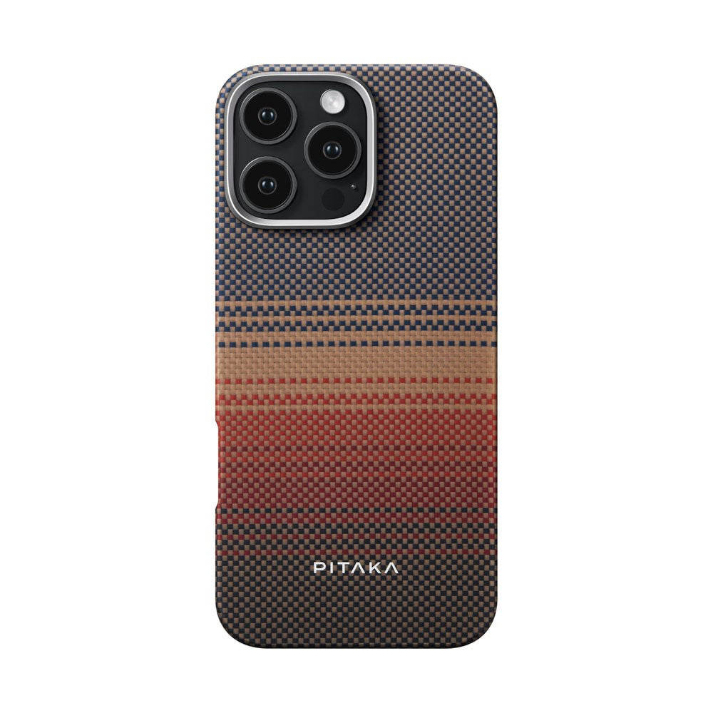iPhone 16 Pro Max PITAKA Tactile Woven Deksel - MagSafe Kompatibel - Sunset