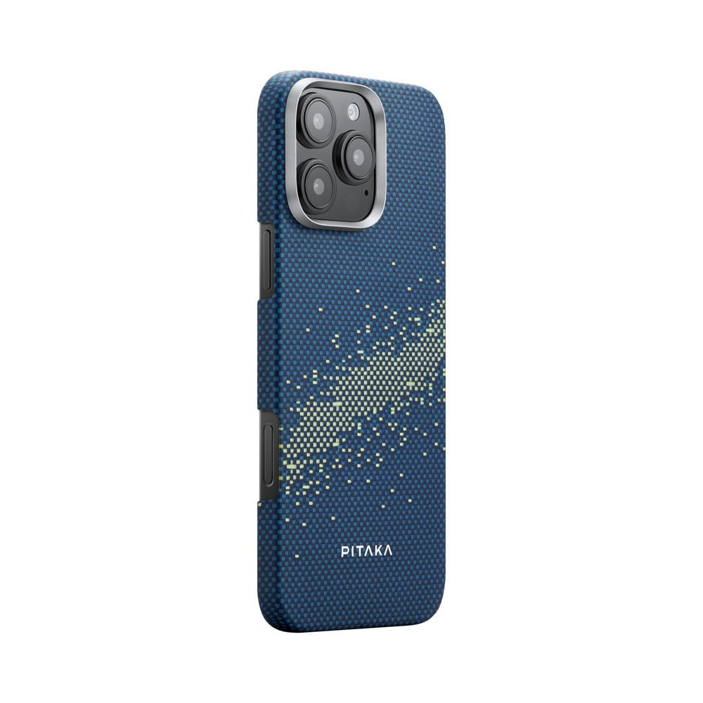 iPhone 16 Pro Max PITAKA Tactile Woven Deksel - MagSafe Kompatibel - Milky Way Galaxy