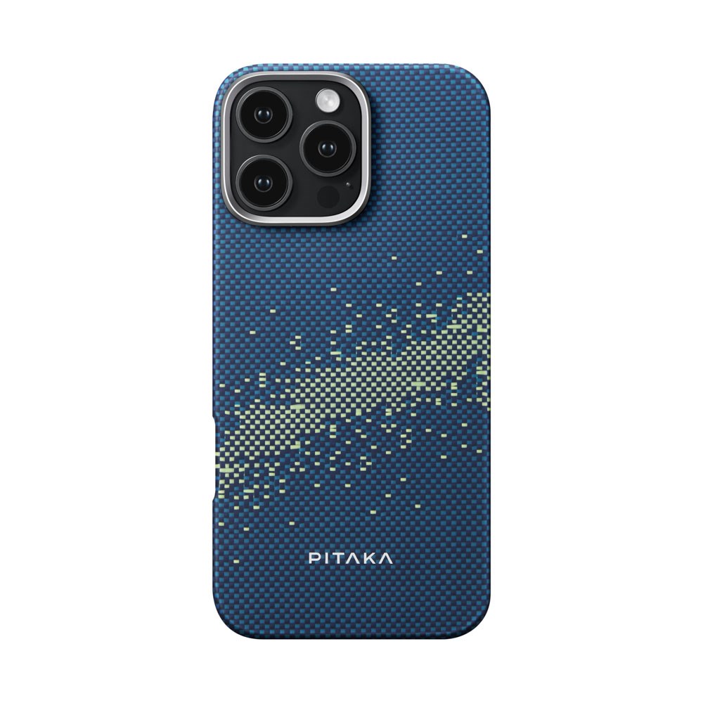 iPhone 16 Pro Max PITAKA Tactile Woven Deksel - MagSafe Kompatibel - Milky Way Galaxy