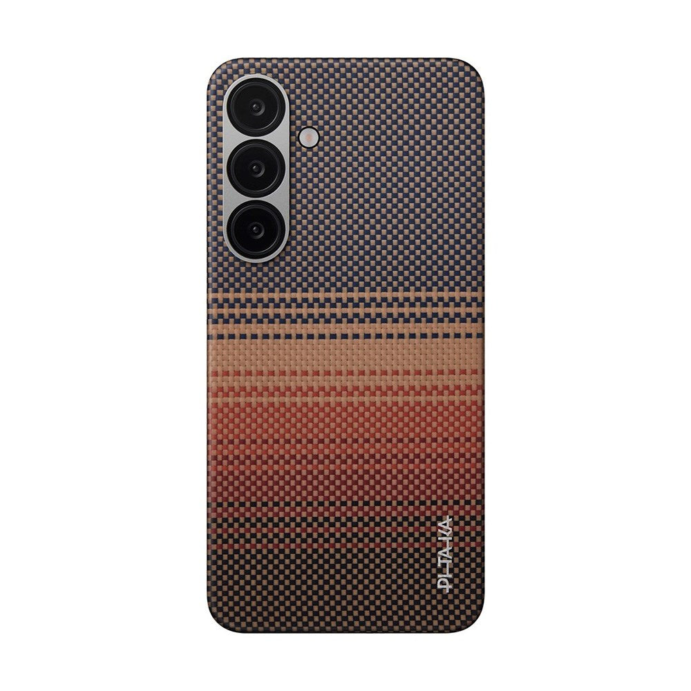 Samsung Galaxy S25 PITAKA Tactile Woven Deksel - MagSafe Kompatibel - Sunset