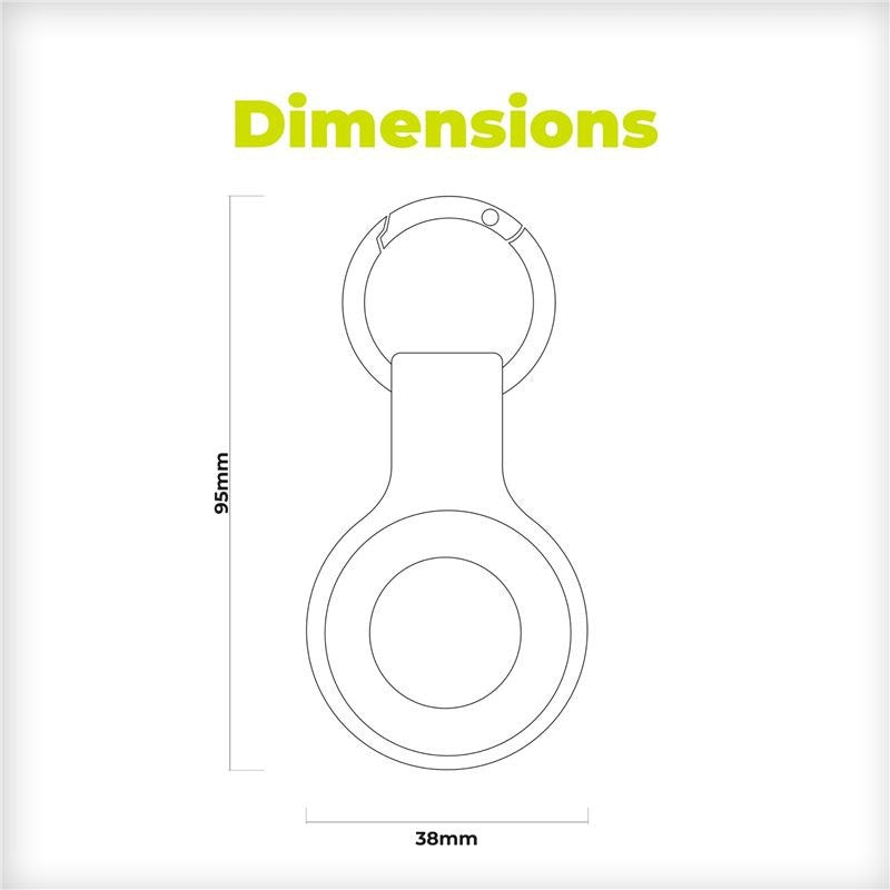 Mobile Origin AirTag Nøkkelring - Blå