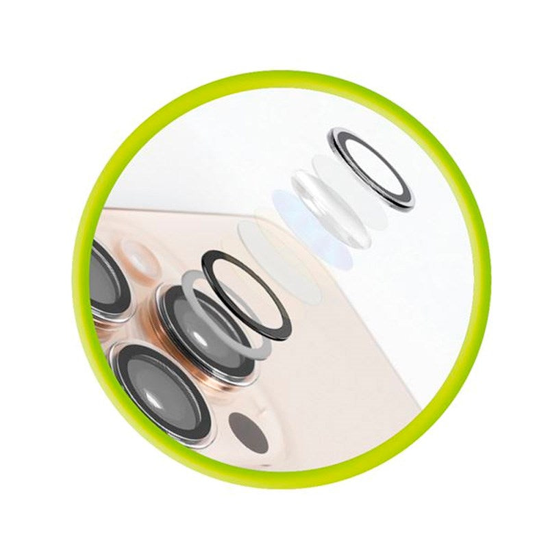 iPhone 15 / 15 Plus Mobile Origin Easy Lens Guard -Kameralinsebeskytter - Gjennomsiktig