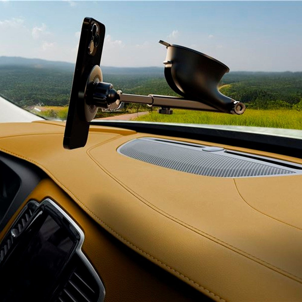 Mobile Origin MO4 Trådløs Mobilopplader til Bil - 15W - MagSafe Kompatibel - Svart